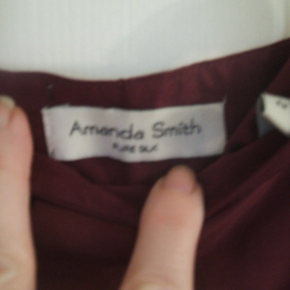 AMANDA SMITH SILK PANTS SZ 4 - Picture 4 of 4
